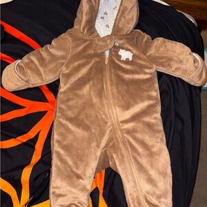 Adorable Brown Bear Kids Footie